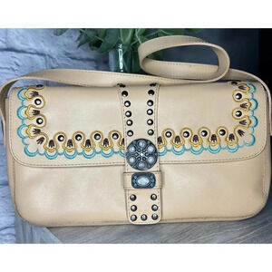 Sharif Studio vintage western shoulder bag purse studded embroidered.